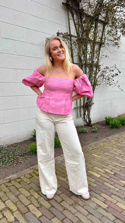 Belle Rose Top Pink