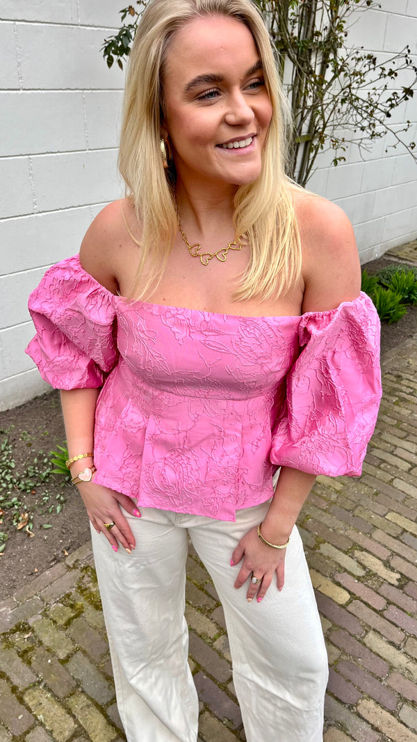 Belle Rose Top Pink