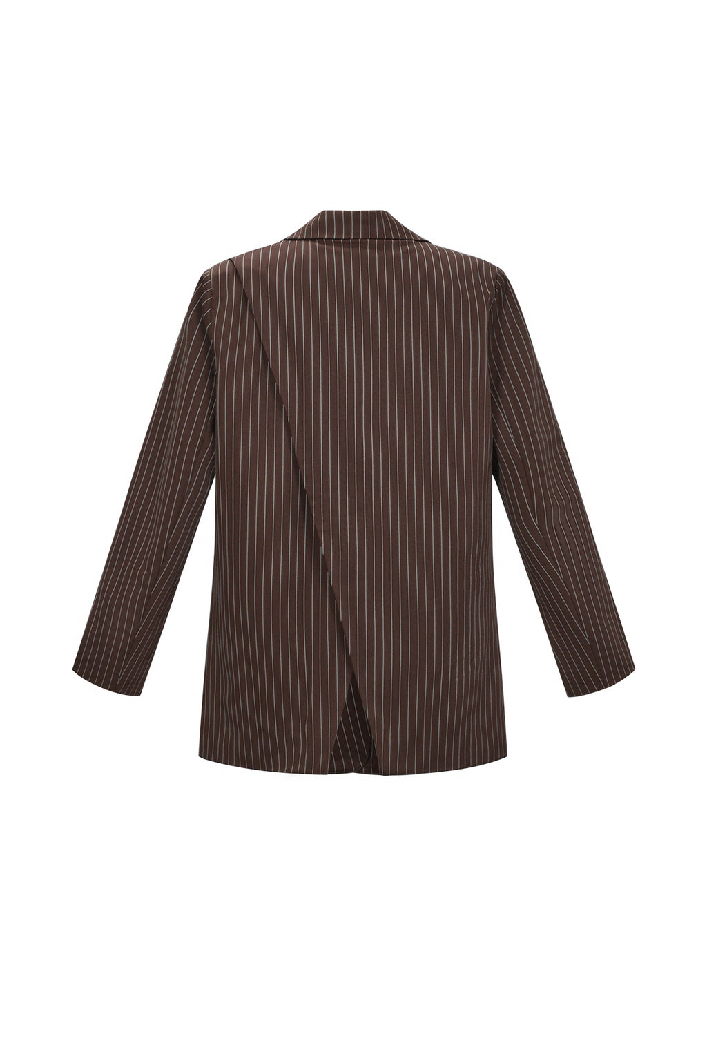 Mila Stripe Blazer Brown