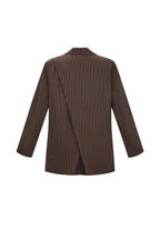 Mila Stripe Blazer Brown