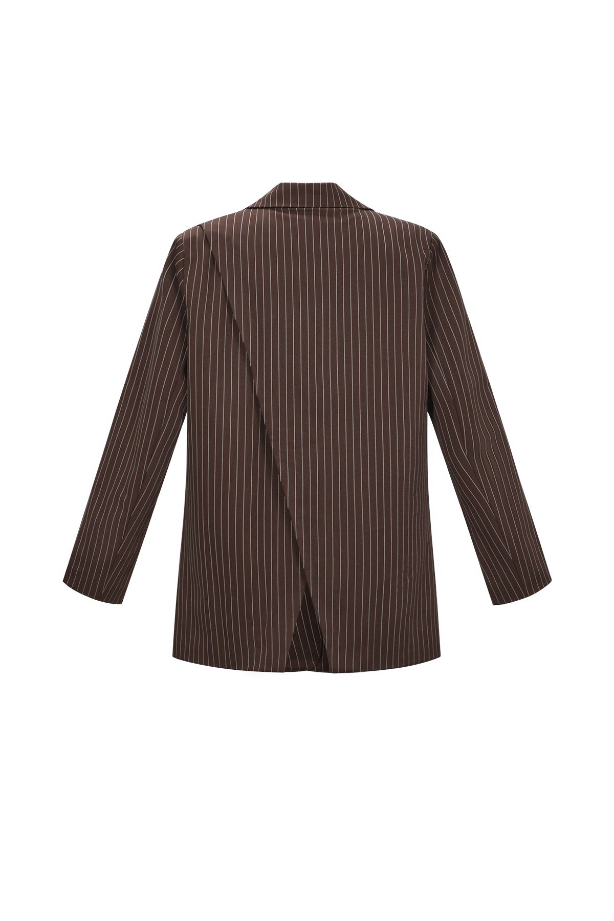 Mila Stripe Blazer Brown