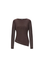 Polka Dot Longsleeve Top Brown