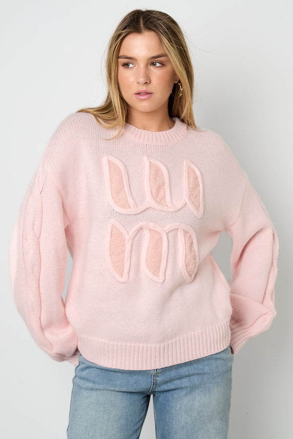 The Letter Knit Pink