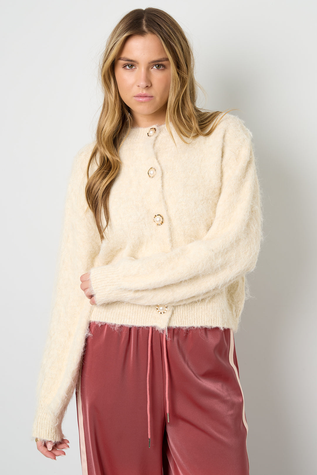 Sophie Knit Cardigan Beige