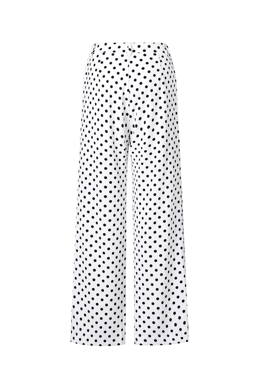 Polka Dot Straight Pants
