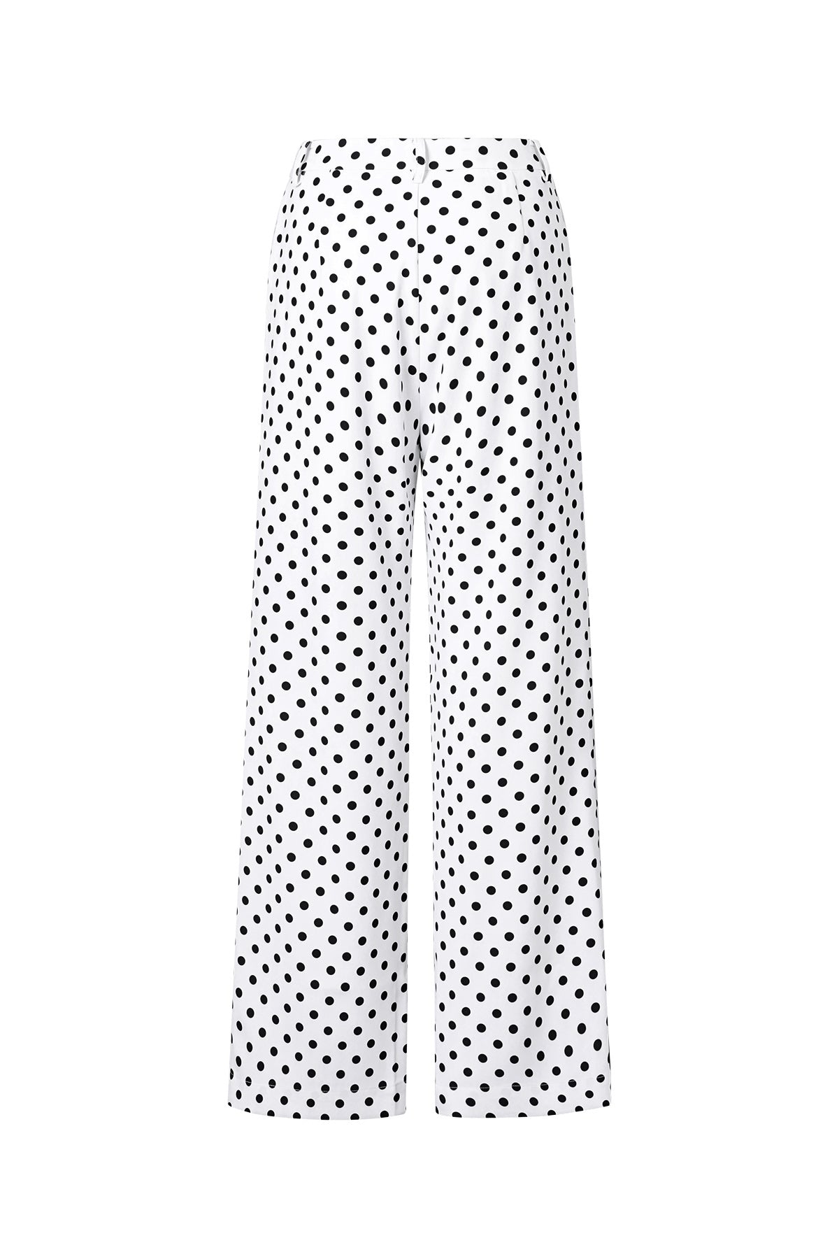 Polka Dot Straight Pants