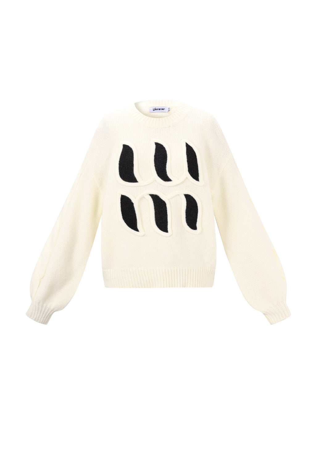 The Letter Knit Beige