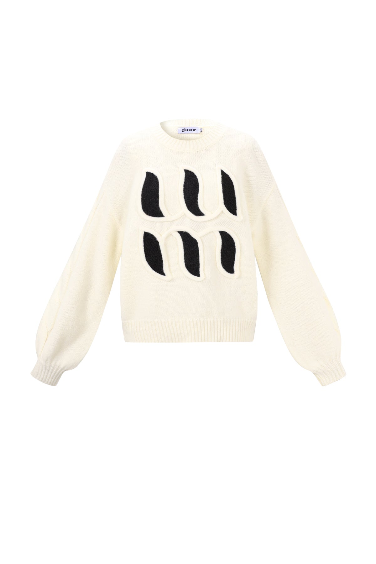 The Letter Knit Beige