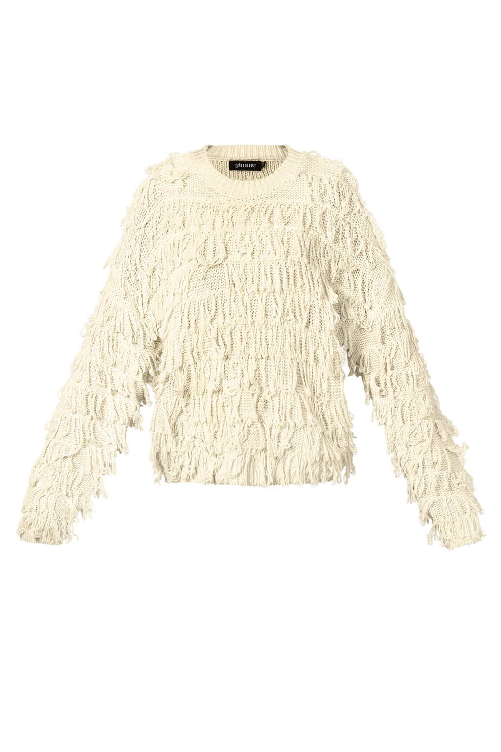 The Fringe Love Sweater Beige