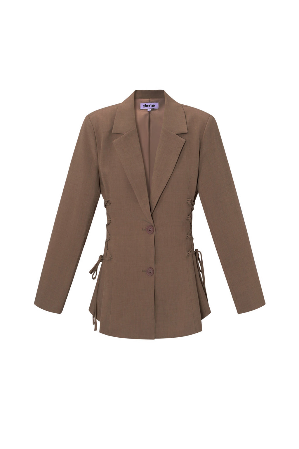 Rosie Tie-Up Blazer Brown
