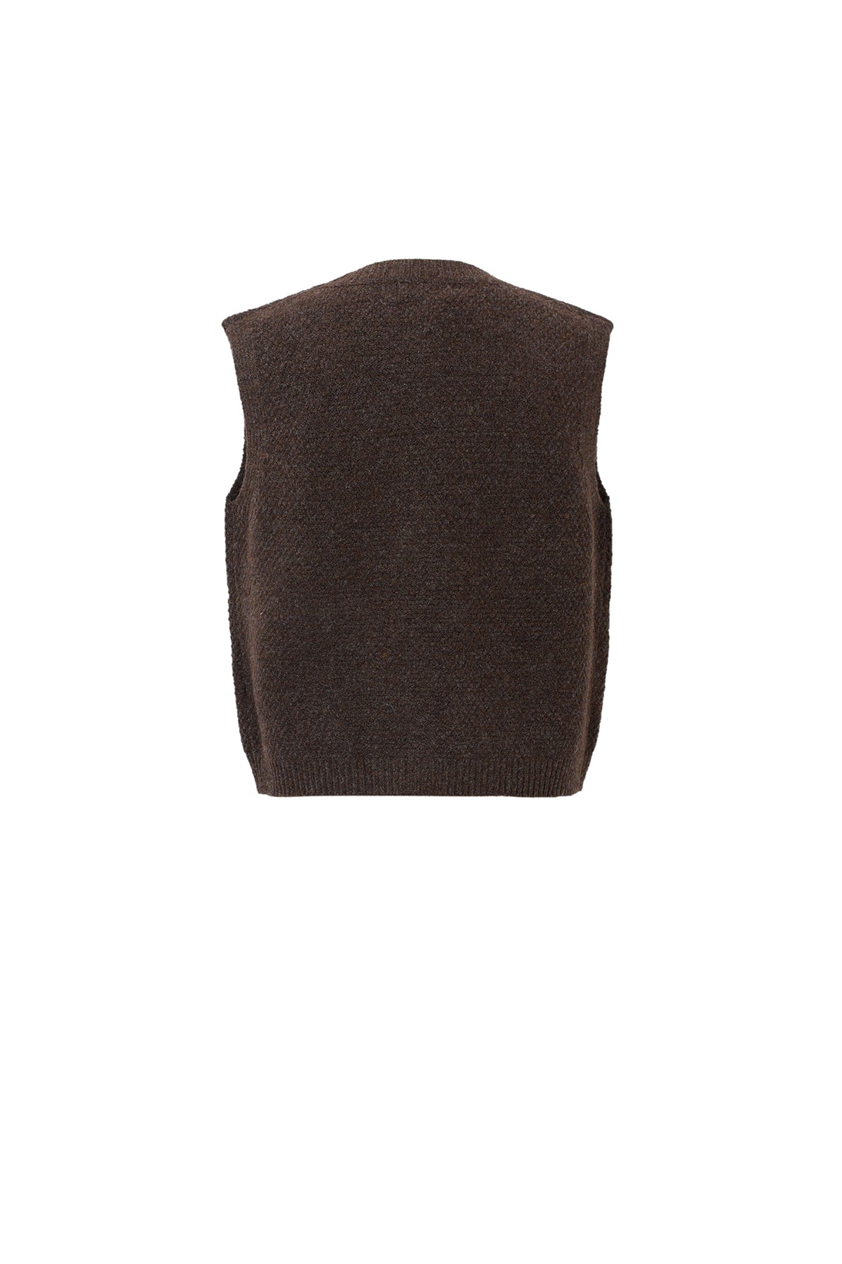 Sophie Floral Button Vest Brown
